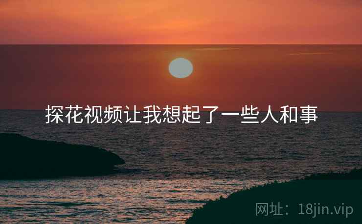 探花视频让我想起了一些人和事 探花视频让我想起了一些人和事