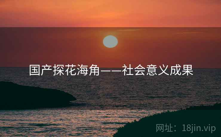 国产探花海角——社会意义成果