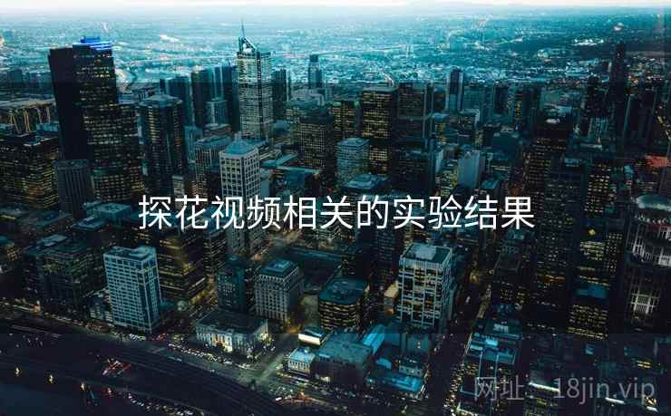 探花视频相关的实验结果 探花视频相关的实验结果